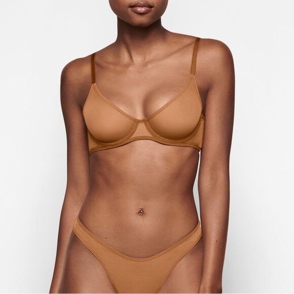 Skims SCOOP BRA Bronze Small-DD NWT in packaging - Picture 1 of 7